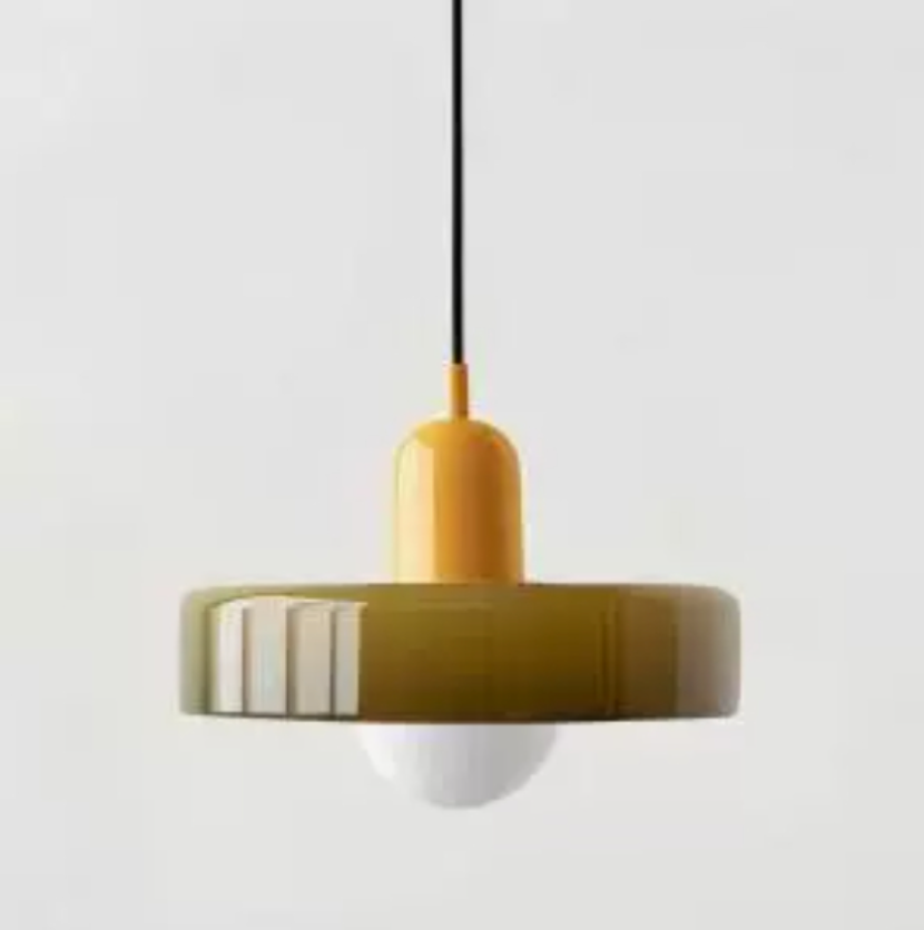 Memphis Minimalist Glass Chandelier