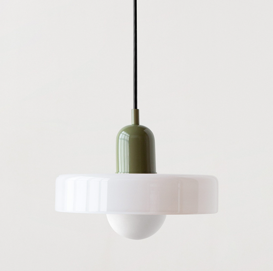 Memphis Minimalist Glass Chandelier