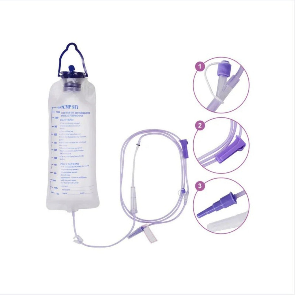 1200ML Disposable Enteral Nutrition Bag Feeding Bag Gastrointestinal Nutrition Bag
