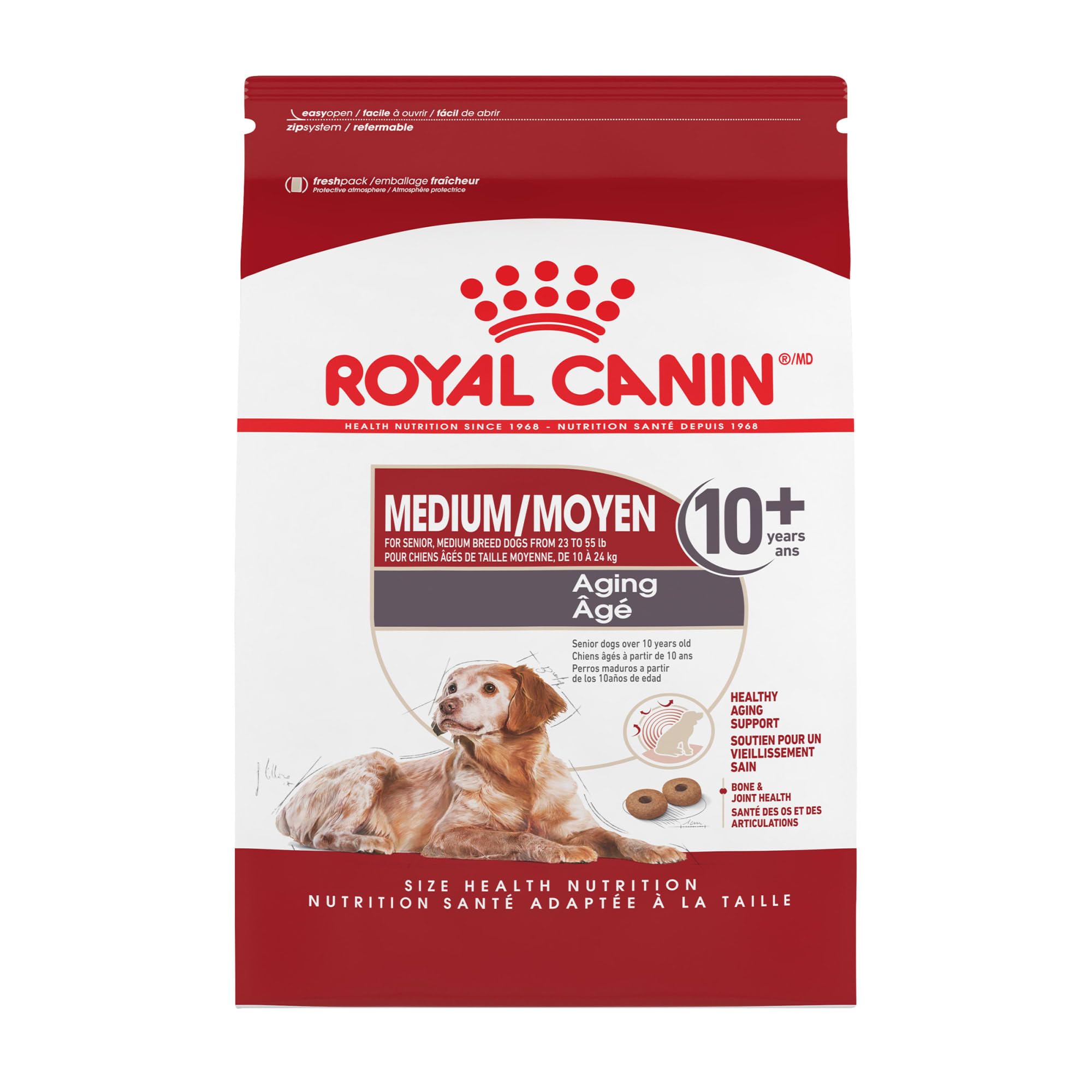 Royal Canin Medium Aging 10+ Senior Dry Dog Food 30 lb bag
