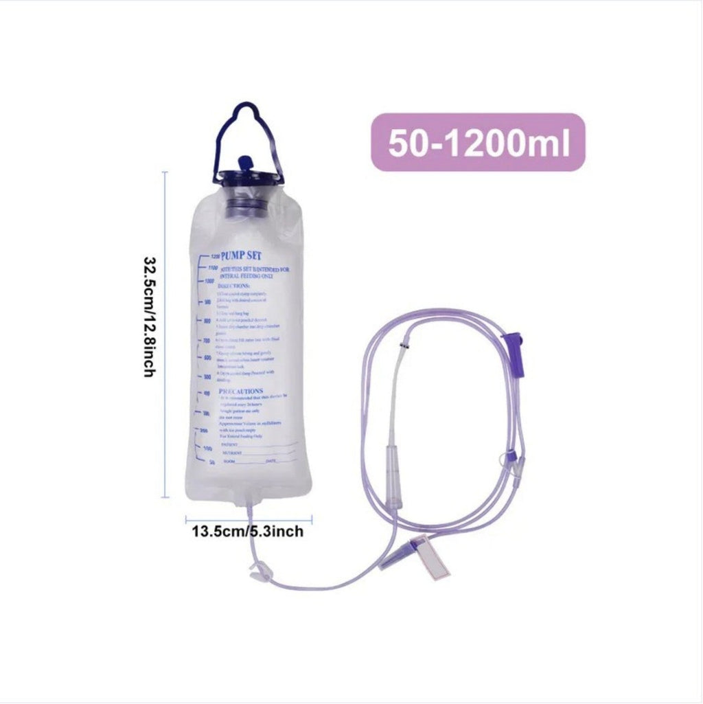 1200ML Disposable Enteral Nutrition Bag Feeding Bag Gastrointestinal Nutrition Bag