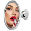 10X Magnifying Shower Mirror for Shaving and Make-up Shatterproof Bathroom Mirror Shower Mirror with Silicone Suction Cups 360° swivelling