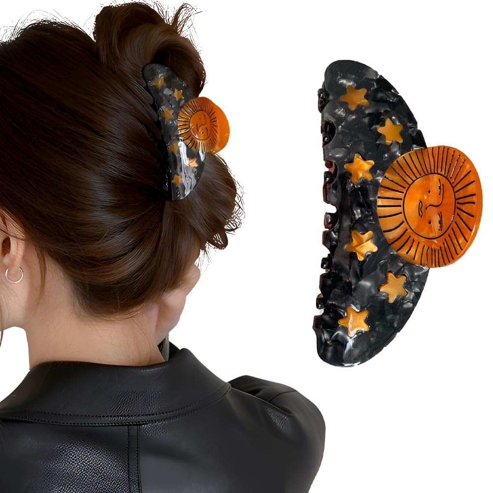 Sun Hair Clip - Elegant Hair Accessories - Star Hair Clip French Style Hair Clips and Decorations for Women and Girls