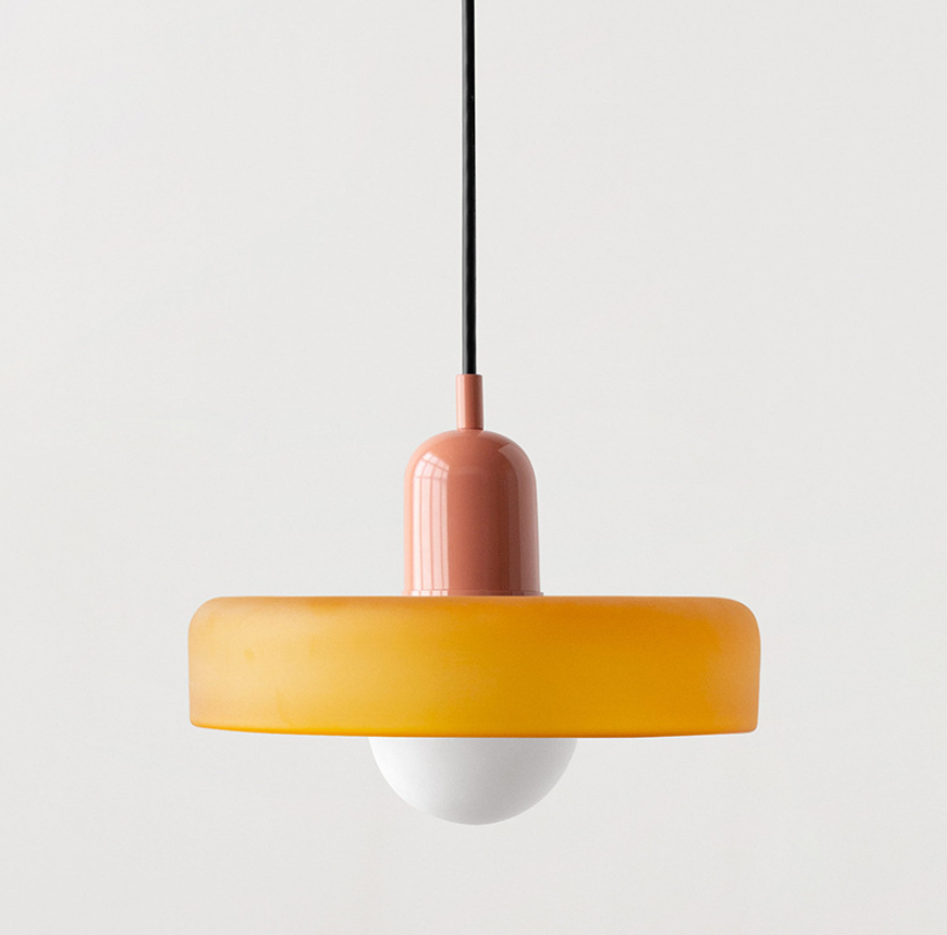 Memphis Minimalist Glass Chandelier
