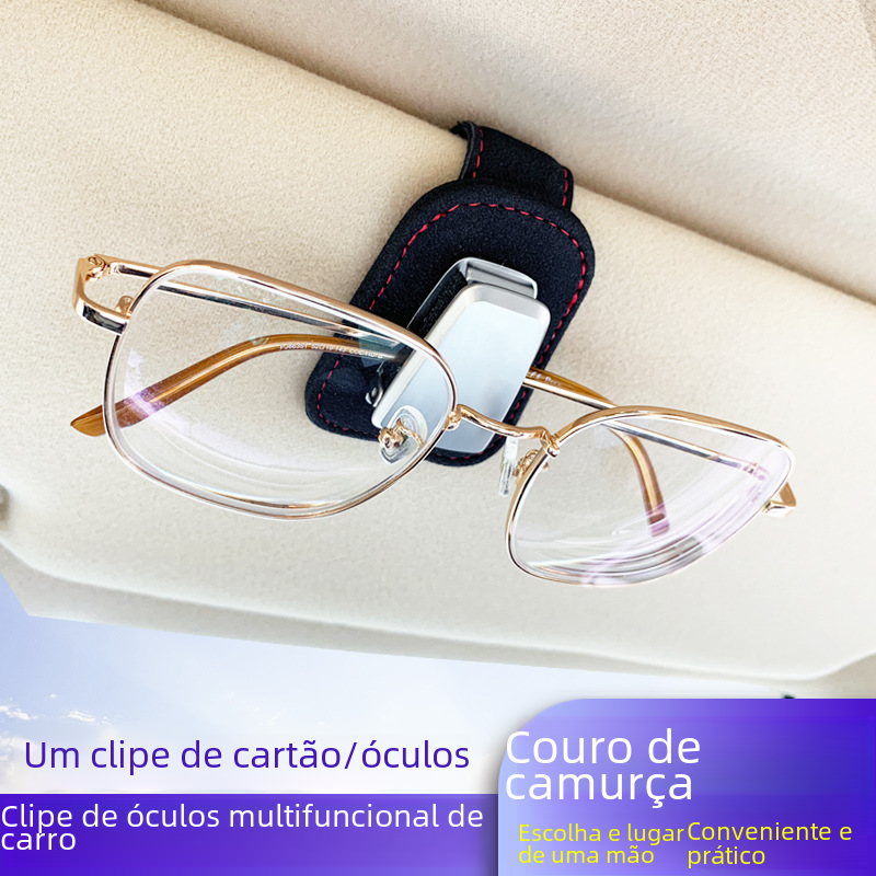 Multi-Functional Sunglasses Holder for Car Visor
