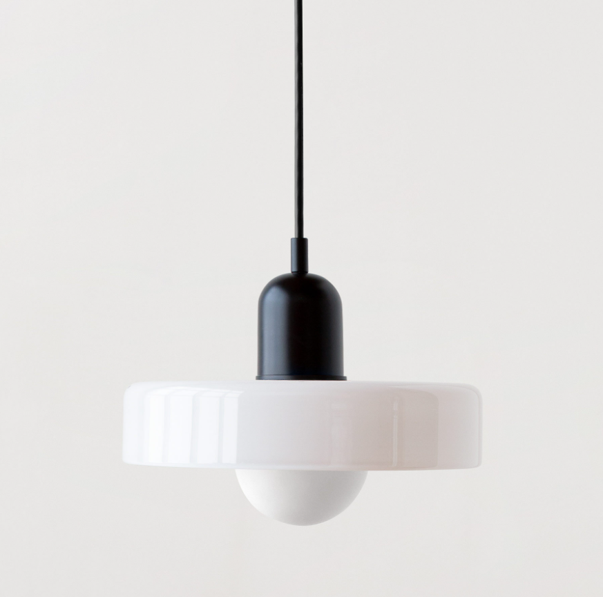 Memphis Minimalist Glass Chandelier