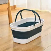Portable Rectangular Folding Mop Bucket for Home Use
