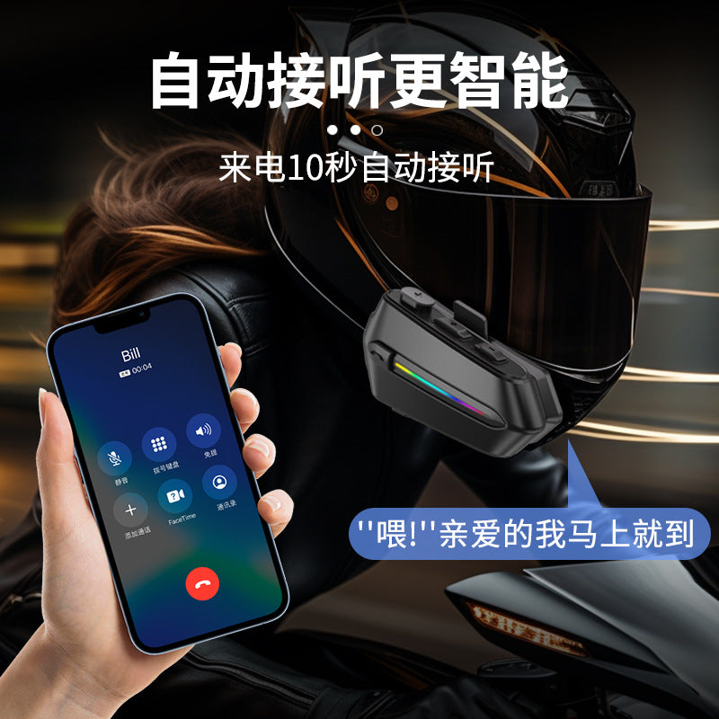 Waterproof Bluetooth Helmet Headset with Voice Activation