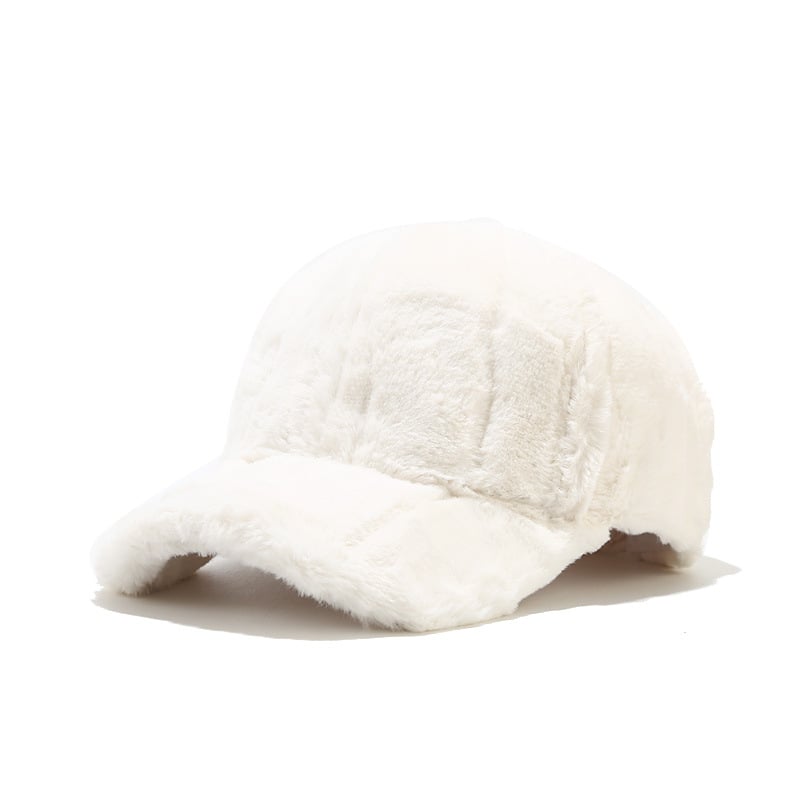 Winter Men's Thick Fleece Rabbit Fur Baseball Cap