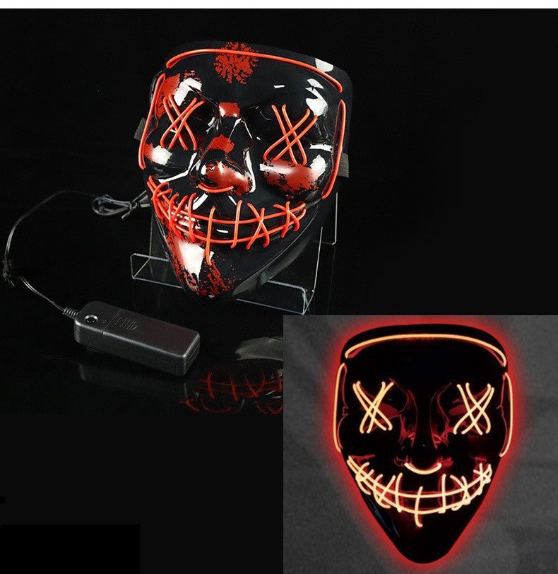 Light-up PVC Clown Trickster Mask for Halloween