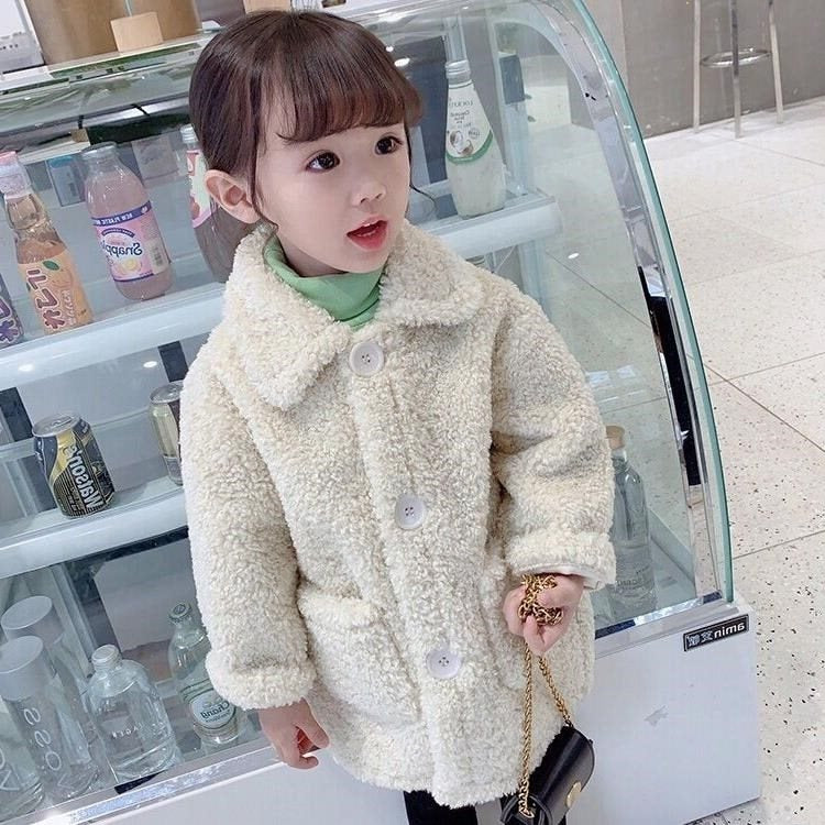 Children's Thick Lamb Fur Warm Coat