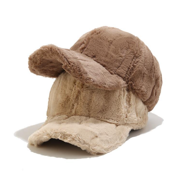 Winter Men's Thick Fleece Rabbit Fur Baseball Cap