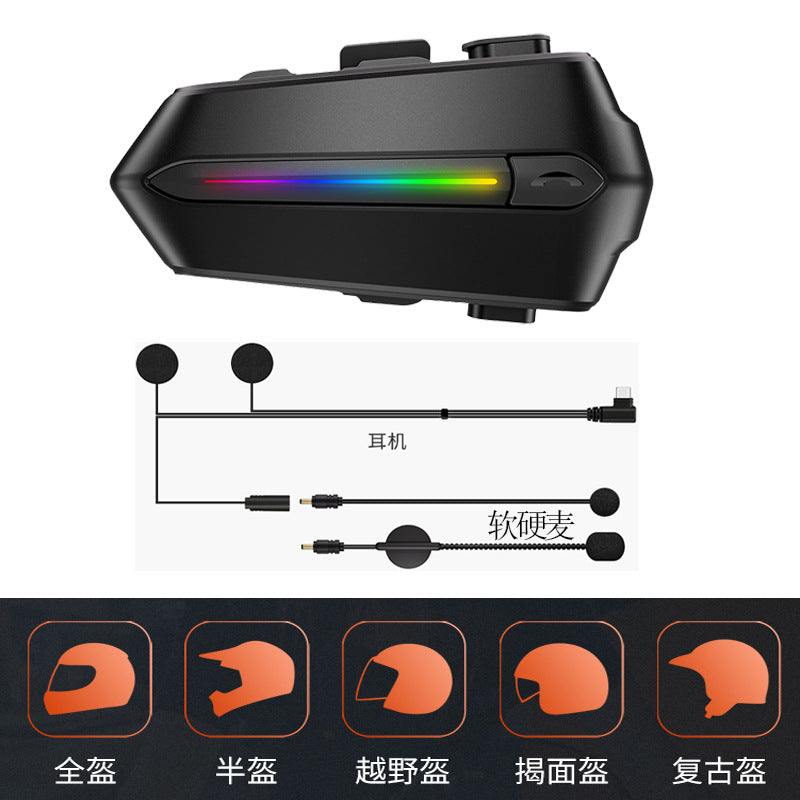Waterproof Bluetooth Helmet Headset with Voice Activation