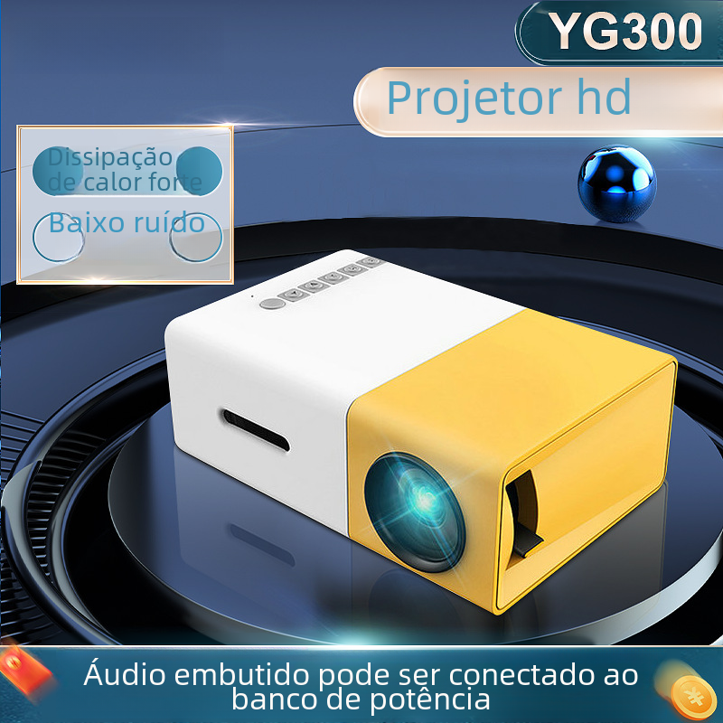 Portable Mini YG300 LED Projector for Home Use 1080p