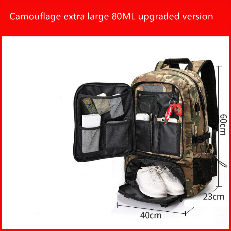 Extra Large Men's Outdoor Travel Bag with High Capacity