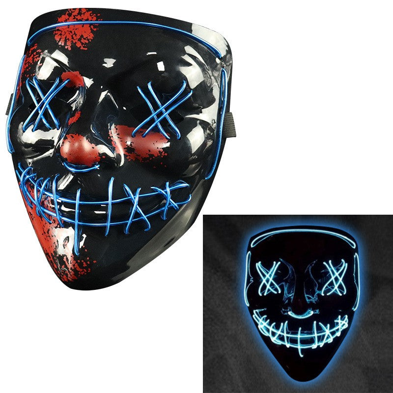 Light-up PVC Clown Trickster Mask for Halloween