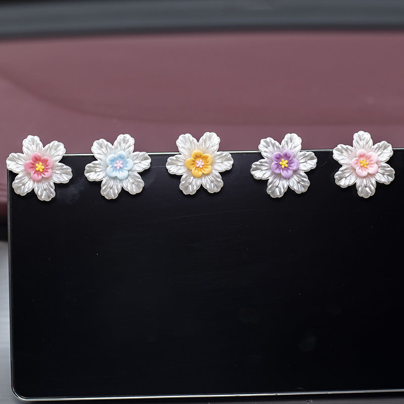 2024 Summer Clear Flower Car Dashboard Decor
