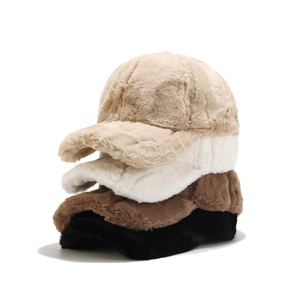 Winter Men's Thick Fleece Rabbit Fur Baseball Cap