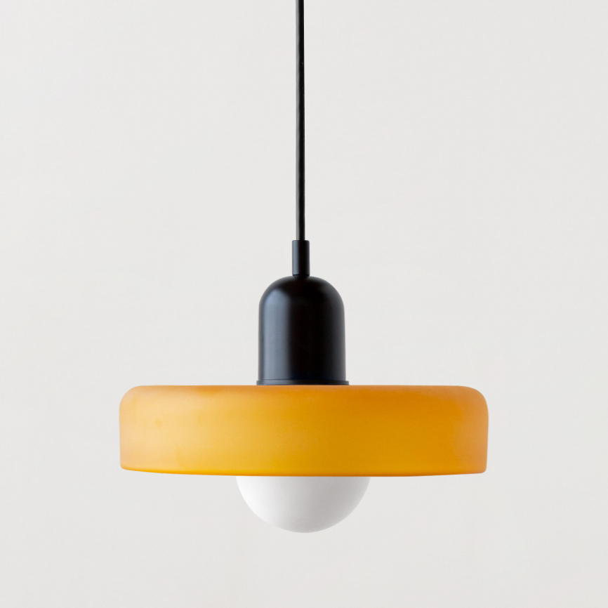 Memphis Minimalist Glass Chandelier