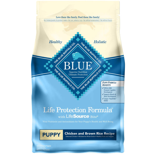 Blue Buffalo Life Protection Formula Natural Puppy Dry Dog Food Chicken and Brown Rice 6-lb