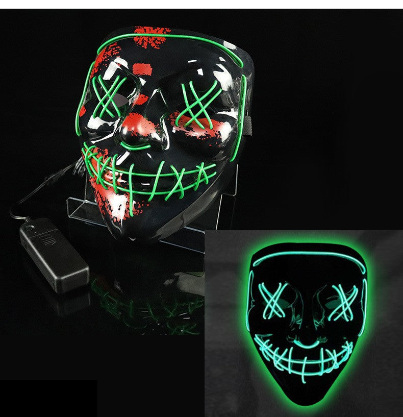 Light-up PVC Clown Trickster Mask for Halloween