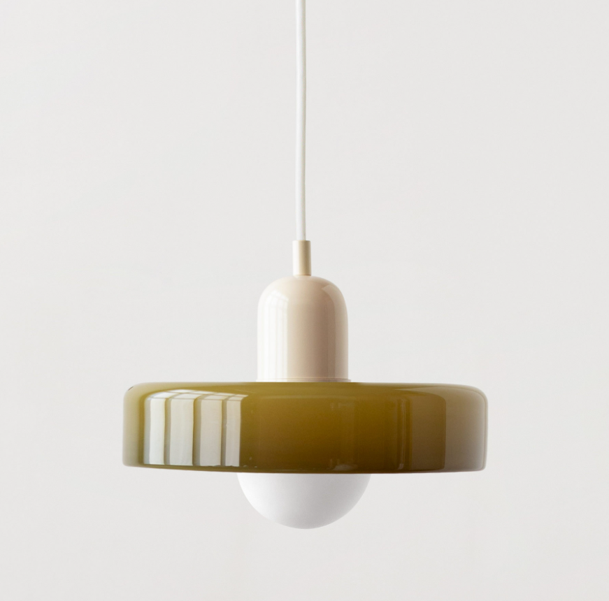 Memphis Minimalist Glass Chandelier