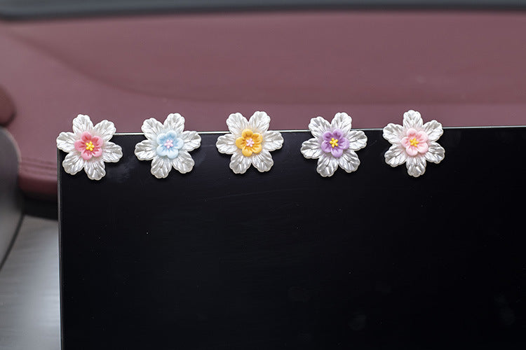 2024 Summer Clear Flower Car Dashboard Decor