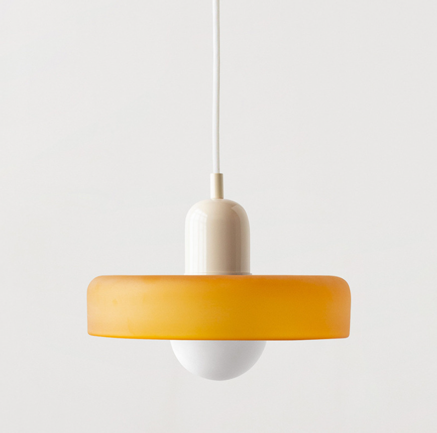 Memphis Minimalist Glass Chandelier