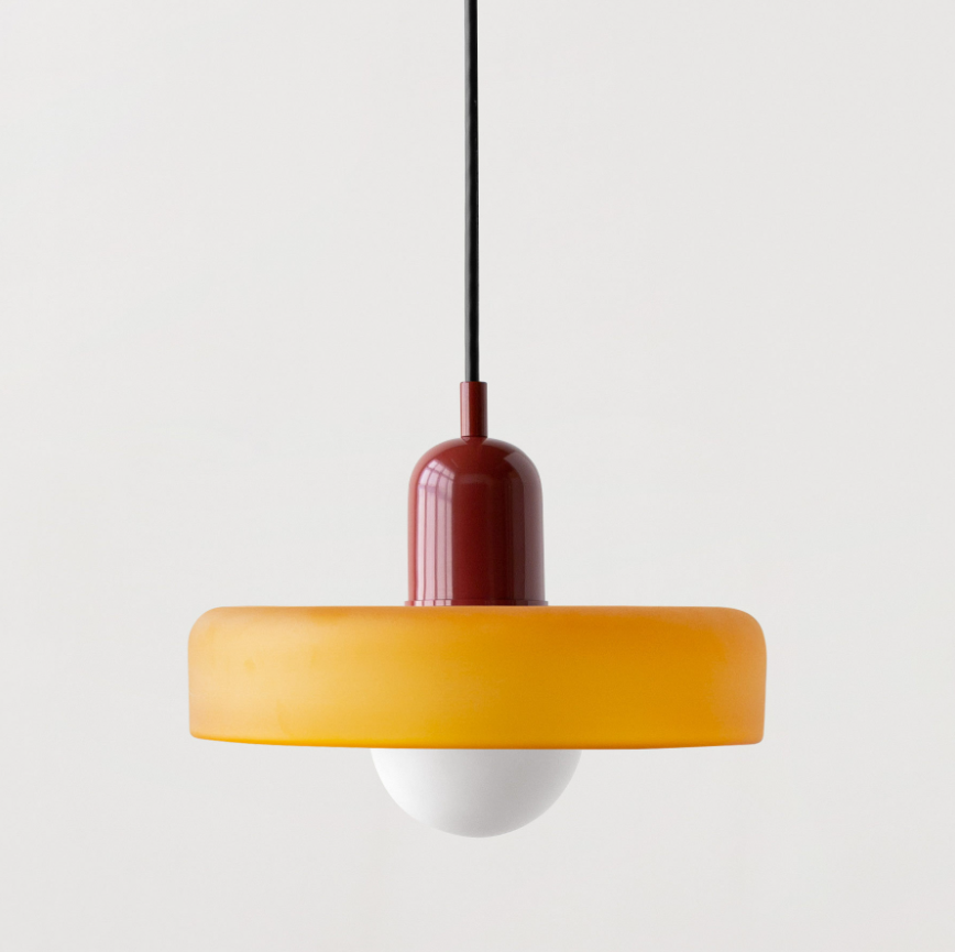 Memphis Minimalist Glass Chandelier