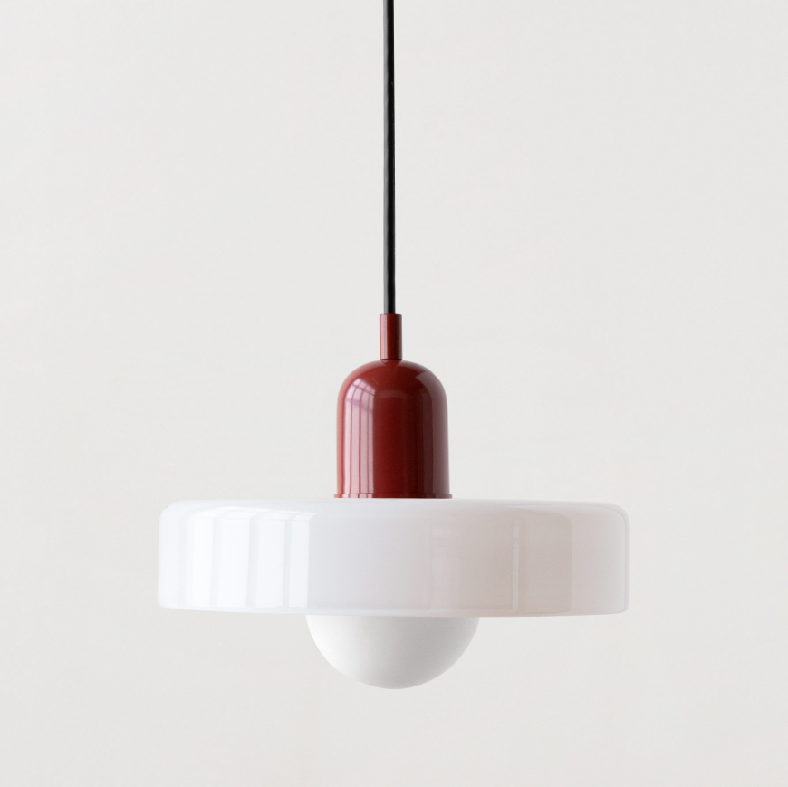 Memphis Minimalist Glass Chandelier