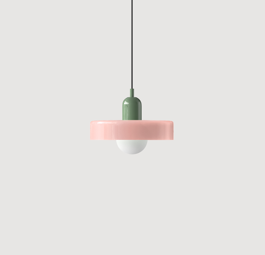 Memphis Minimalist Glass Chandelier