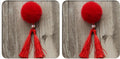 Fringed Hair Ball Hairpin Accessory