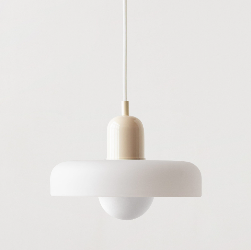 Memphis Minimalist Glass Chandelier