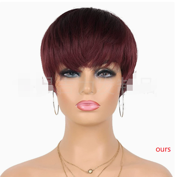 Pixie Human Hair Wig - 100% Remy Hair for Women