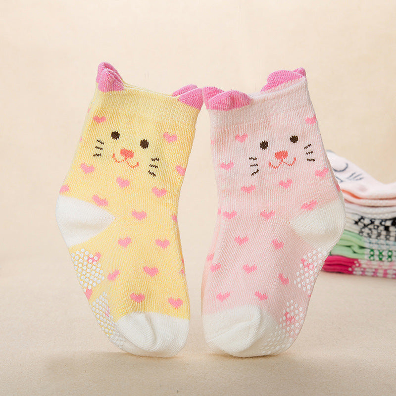 Korean 2 Pairs 3D Cartoon Animal Cotton Baby Socks