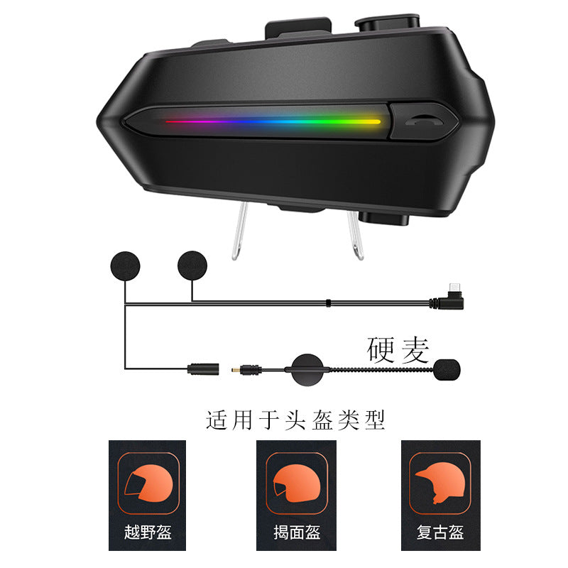 Waterproof Bluetooth Helmet Headset with Voice Activation