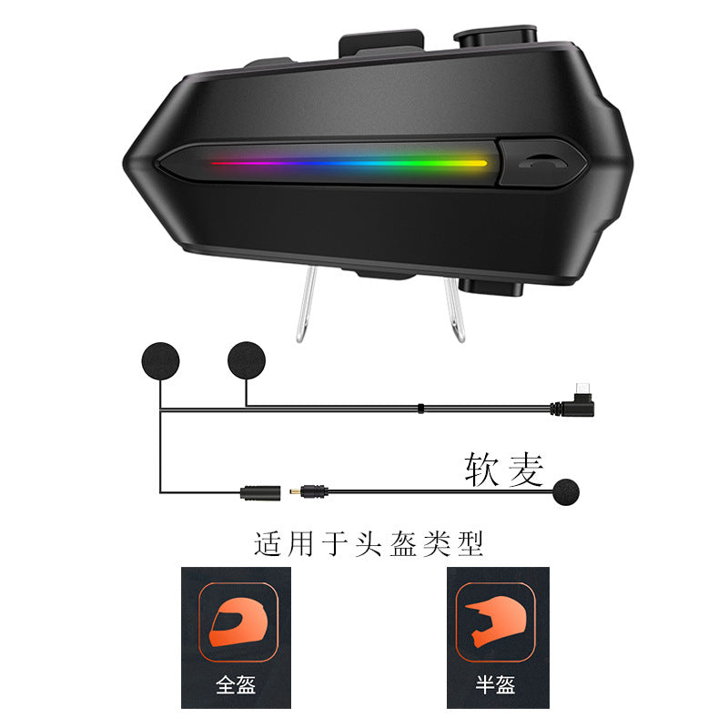 Waterproof Bluetooth Helmet Headset with Voice Activation